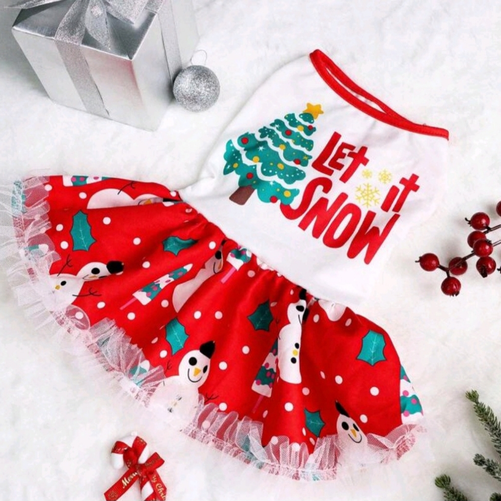 Dog Christmas dress *medium